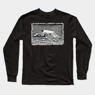 Man with a boat Long Sleeve T-Shirt